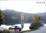 Archiv Foto Webcam Reschensee mit versunkenem Turm 19:00