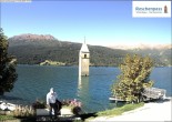Archiv Foto Webcam Reschensee mit versunkenem Turm 11:00