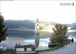 Archiv Foto Webcam Reschensee mit versunkenem Turm 07:00