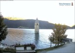 Archiv Foto Webcam Reschensee mit versunkenem Turm 07:00