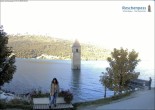 Archiv Foto Webcam Reschensee mit versunkenem Turm 09:00