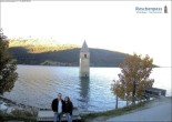 Archiv Foto Webcam Reschensee mit versunkenem Turm 07:00