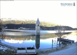 Archiv Foto Webcam Reschensee mit versunkenem Turm 07:00