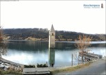 Archiv Foto Webcam Reschensee mit versunkenem Turm 13:00