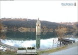 Archiv Foto Webcam Reschensee mit versunkenem Turm 07:00