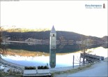 Archiv Foto Webcam Reschensee mit versunkenem Turm 07:00