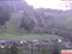 Archived image Webcam base station "Palüdbahn", Brand near Bludenz 06:00