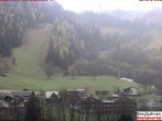 Archived image Webcam base station "Palüdbahn", Brand near Bludenz 09:00