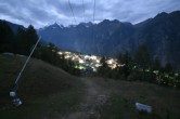 Archiv Foto Webcam Grächen im Wallis 23:00