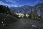 Archived image Webcam Grächen in Valais 23:00