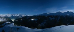 Archived image Webcam Panoramic view, Grächen in Valais 23:00