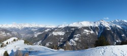 Archiv Foto Webcam Grächen im Wallis: Panorama Furggen 11:00