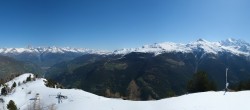 Archiv Foto Webcam Grächen im Wallis: Panorama Furggen 09:00