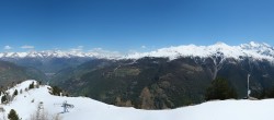 Archiv Foto Webcam Grächen im Wallis: Panorama Furggen 11:00