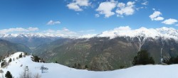 Archiv Foto Webcam Grächen im Wallis: Panorama Furggen 13:00