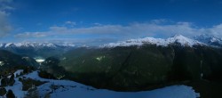 Archiv Foto Webcam Grächen im Wallis: Panorama Furggen 01:00