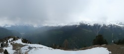 Archiv Foto Webcam Grächen im Wallis: Panorama Furggen 13:00