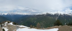 Archiv Foto Webcam Grächen im Wallis: Panorama Furggen 13:00
