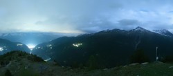 Archiv Foto Webcam Grächen im Wallis: Panorama Furggen 23:00