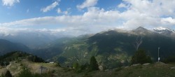 Archiv Foto Webcam Grächen im Wallis: Panorama Furggen 17:00