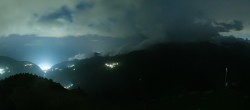 Archiv Foto Webcam Grächen im Wallis: Panorama Furggen 23:00