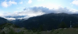 Archiv Foto Webcam Grächen im Wallis: Panorama Furggen 06:00