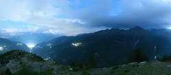 Archiv Foto Webcam Grächen im Wallis: Panorama Furggen 23:00