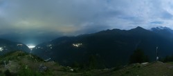 Archiv Foto Webcam Grächen im Wallis: Panorama Furggen 01:00