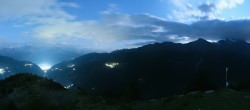 Archived image Webcam Panoramic view, Grächen in Valais 23:00