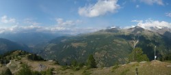 Archived image Webcam Panoramic view, Grächen in Valais 17:00