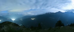 Archiv Foto Webcam Grächen im Wallis: Panorama Furggen 01:00