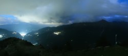 Archiv Foto Webcam Grächen im Wallis: Panorama Furggen 21:00