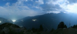 Archiv Foto Webcam Grächen im Wallis: Panorama Furggen 23:00