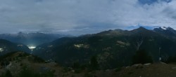 Archiv Foto Webcam Grächen im Wallis: Panorama Furggen 23:00