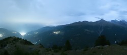Archiv Foto Webcam Grächen im Wallis: Panorama Furggen 01:00