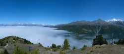 Archiv Foto Webcam Grächen im Wallis: Panorama Furggen 03:00