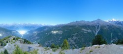 Archiv Foto Webcam Grächen im Wallis: Panorama Furggen 03:00