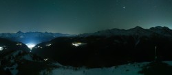 Archived image Webcam Panoramic view, Grächen in Valais 23:00