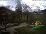 Archived image Webcam Ramsau am Dachstein: Golf course at the hotel Kobaldhof 13:00