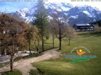 Archived image Webcam Ramsau am Dachstein: Golf course at the hotel Kobaldhof 07:00