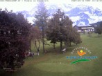 Archived image Webcam Ramsau am Dachstein: Golf course at the hotel Kobaldhof 09:00