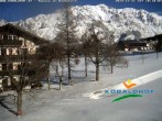 Archived image Webcam Ramsau am Dachstein: Golf course at the hotel Kobaldhof 09:00