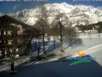 Archived image Webcam Ramsau am Dachstein: Golf course at the hotel Kobaldhof 13:00