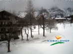 Archived image Webcam Ramsau am Dachstein: Golf course at the hotel Kobaldhof 07:00