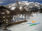 Archived image Webcam Ramsau am Dachstein: Golf course at the hotel Kobaldhof 11:00