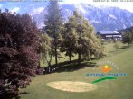 Archived image Webcam Ramsau am Dachstein: Golf course at the hotel Kobaldhof 09:00