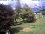 Archived image Webcam Ramsau am Dachstein: Golf course at the hotel Kobaldhof 15:00