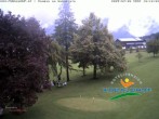 Archived image Webcam Ramsau am Dachstein: Golf course at the hotel Kobaldhof 09:00