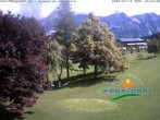 Archived image Webcam Ramsau am Dachstein: Golf course at the hotel Kobaldhof 09:00
