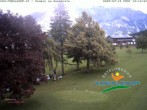 Archived image Webcam Ramsau am Dachstein: Golf course at the hotel Kobaldhof 11:00
